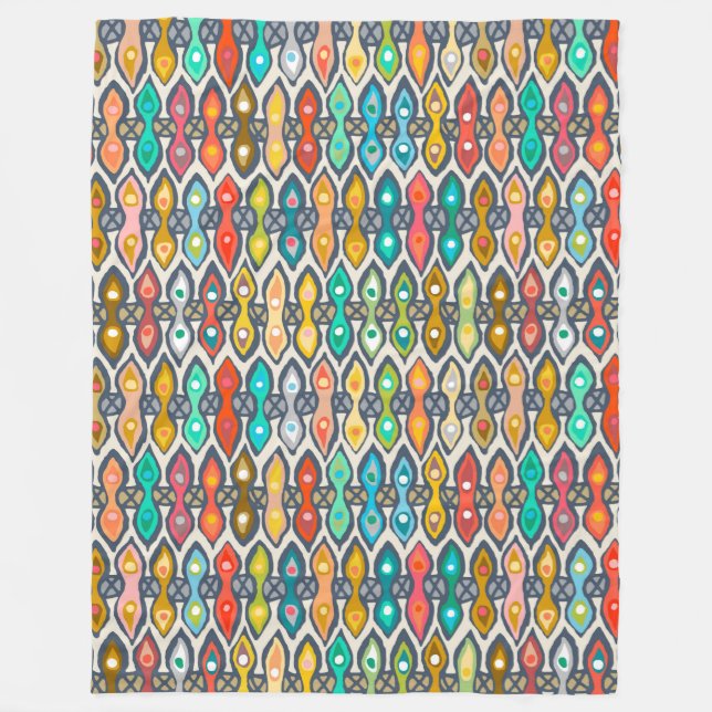 Avani ikat fleece blanket (Front)