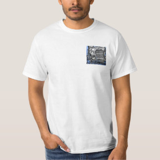 avant 32ford, arrière tête plate t-shirt blanc