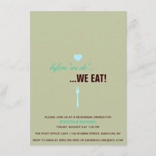 "Avant de le faire...Nous mangeons ! Invitation du