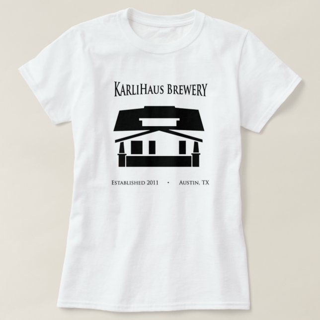 Avant du T-shirt des femmes de base de brasserie (Design devant)