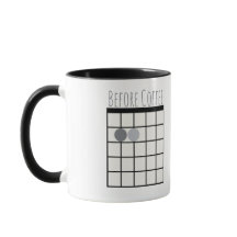 Avant et après café guitare Chord Mug