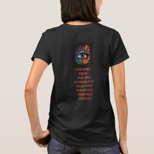 Avant et arrière "Restez en train" T-shirt politiq