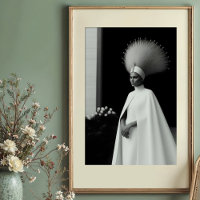 Avant-Garde Empress: White & Black Couture