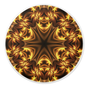 Avant-Garde ~ Gold Russet Black 054 ~ Ceramic Knob