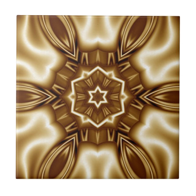 Avant-Garde ~ Gold ~ Silk and Satin Look 03 B ~  Tile (Front)