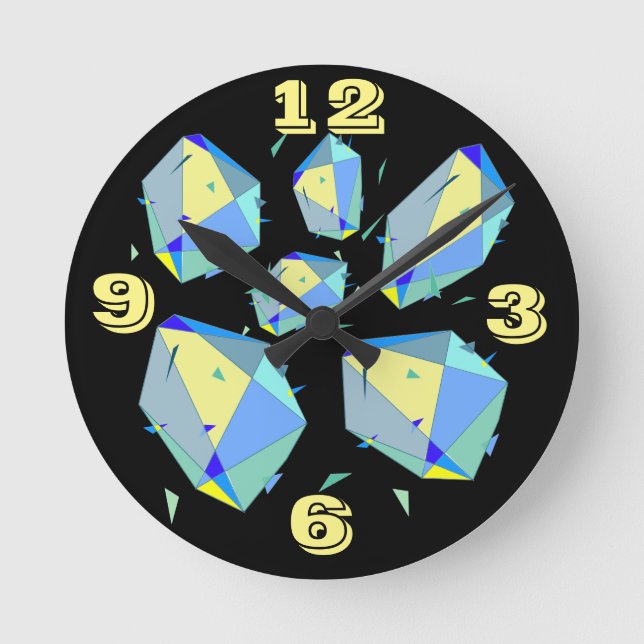 Avant-Garde High Impact Minimalism Contemporary Round Clock (Front)