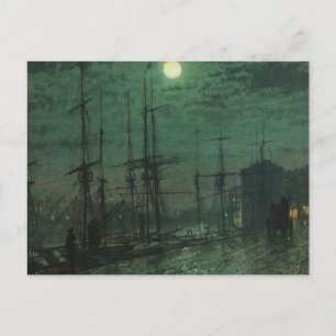 Avantasia green pillow ships harbour harbour nauti postcard