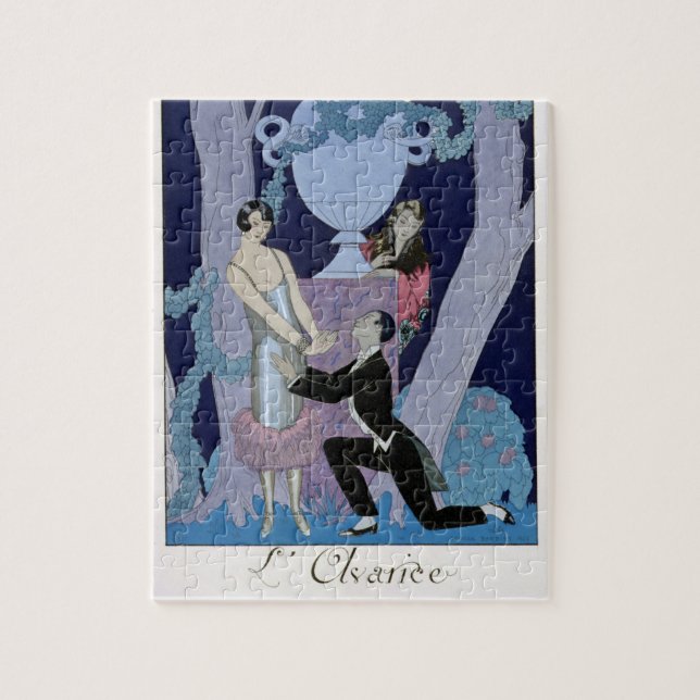 Avarice, 1924 (pochoir print) jigsaw puzzle (Vertical)