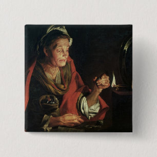 Avarice 2 Inch Square Button