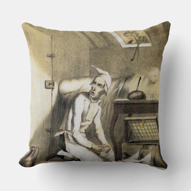 Avarice in the Kitchen, from a series of prints de Throw Pillow (Front)