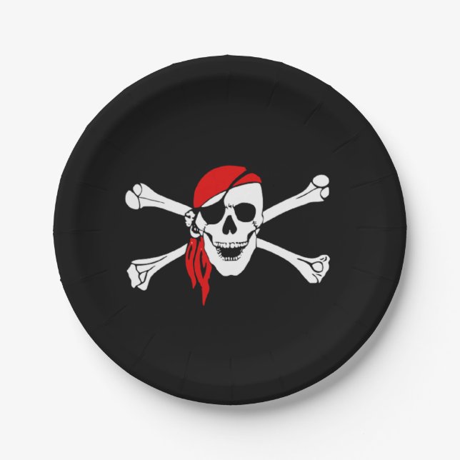 Avast My Party Matie! Paper Plate (Front)
