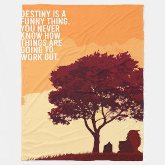 Avatar Inspirational Quote Blanket