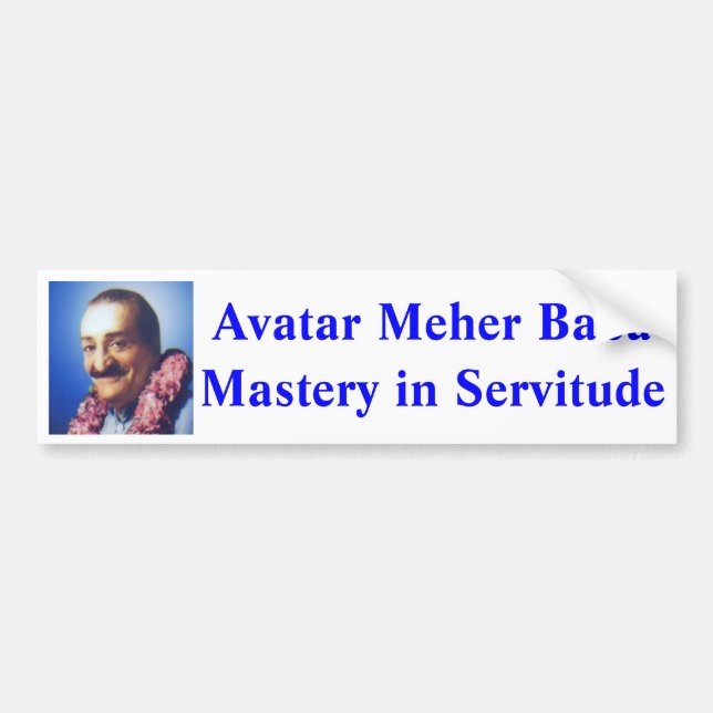 Avatar Meher Baba (God in human form) sticker (Front)