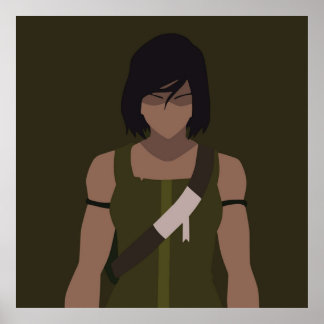 Avatar The Legend of Korra Korra Minimalist Poster