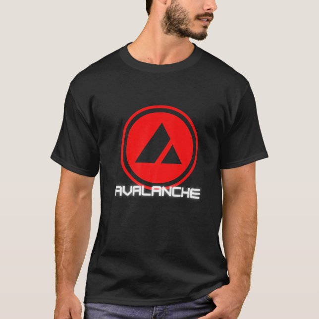 AVAX Token Cryptocurrency Avalanche Smart Contract T-Shirt (Front)