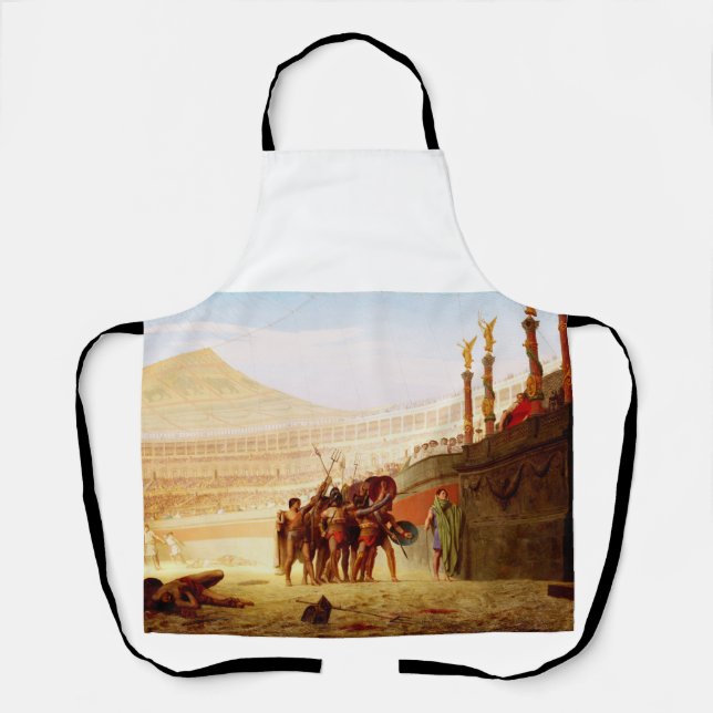 Ave Caesar by Jean-Leon Gerome Apron (Front)