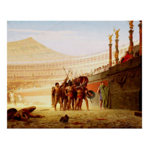Ave Caesar by Jean-Leon Gerome Poster