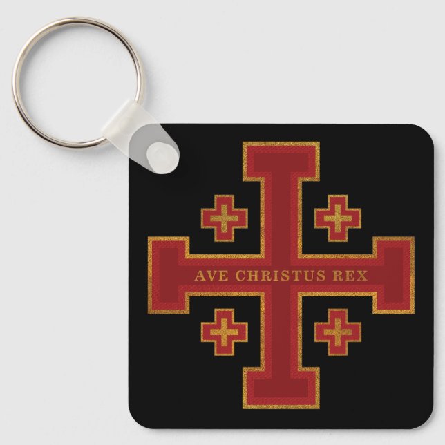 Ave Christus Rex Keychain (Front)