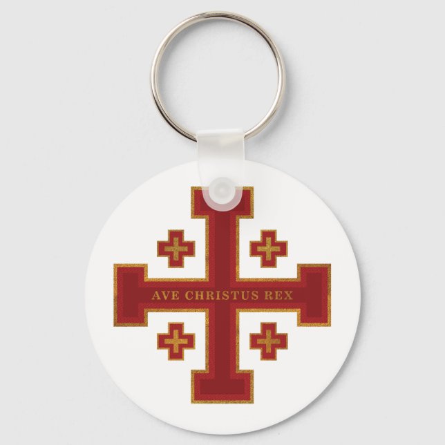 Ave Christus Rex Keychain (Front)