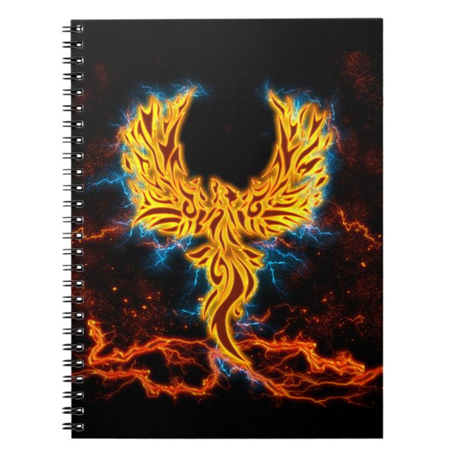 Ave Fenix Golden Fenix Lightning Wings Notebook (Front)