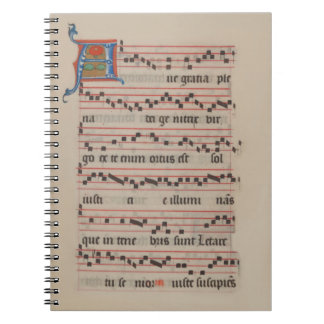 Ave gratia plena - Antiphon Medieval Manuscript Notebook