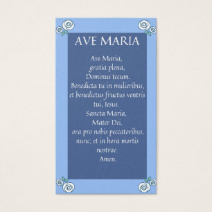 AVE MARIA Cartes de prière latine