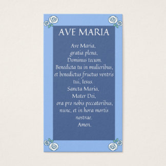 AVE MARIA Cartes de prière latine