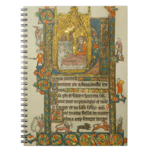Ave Maris Stella Christmas Medieval Manuscript Notebook