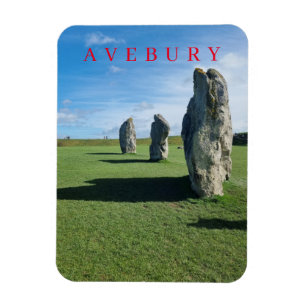 Avebury stone circle view fridge magnet
