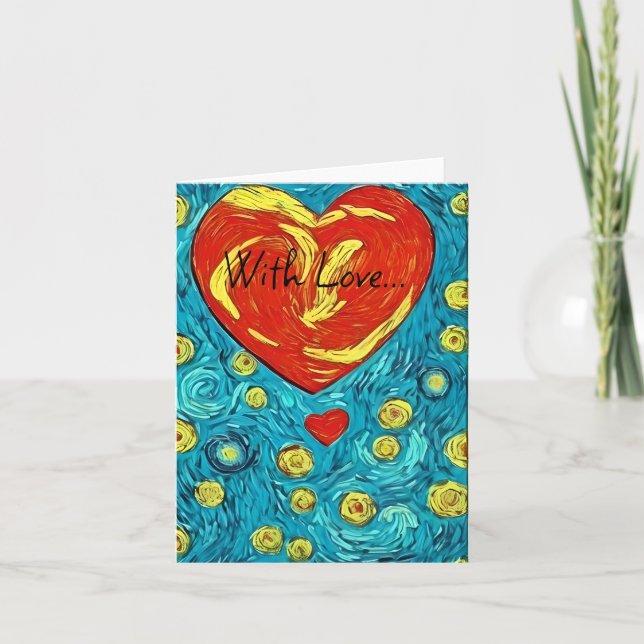Avec Amour... Carte pour les fêtes (Devant)