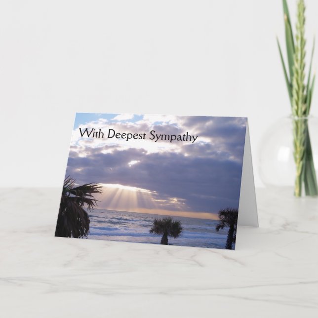 Avec Carte de Sympathie la plus profonde (Devant)
