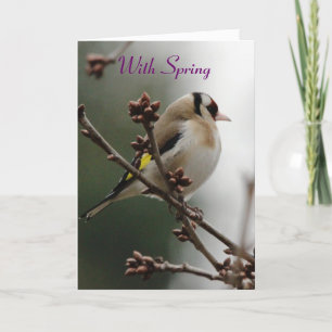 Avec carte de voeux Spring