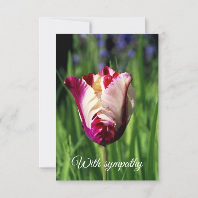 Avec carte plate de sympathie (Devant)