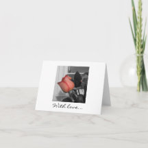 Avec Carte pour notes d'amour