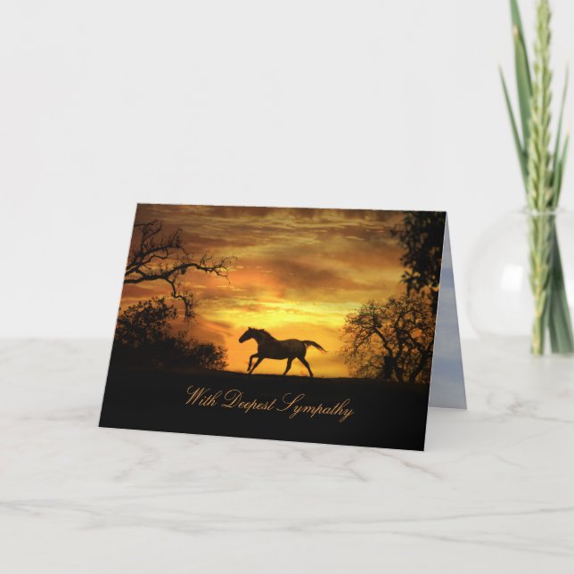 Avec Carte Sympathique Cheval De Sympathie Profond (Devant)