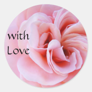 avec des autocollants Love Rose Fleur Rose en spir