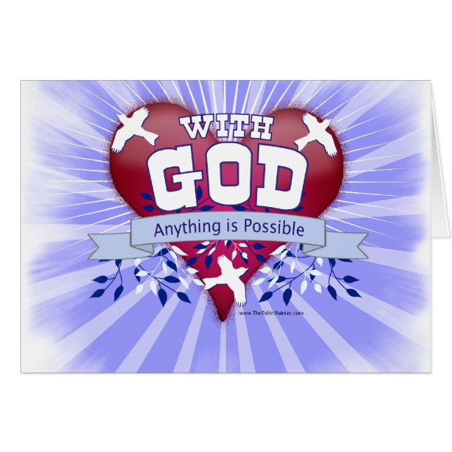 Avec Dieu tout est possible (Devant horizontal)