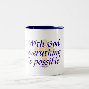 Avec Dieu tout est possible - Mug