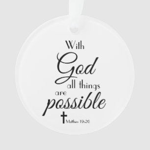 Avec Dieu, Toutes Les Choses Sont Possible Verse B