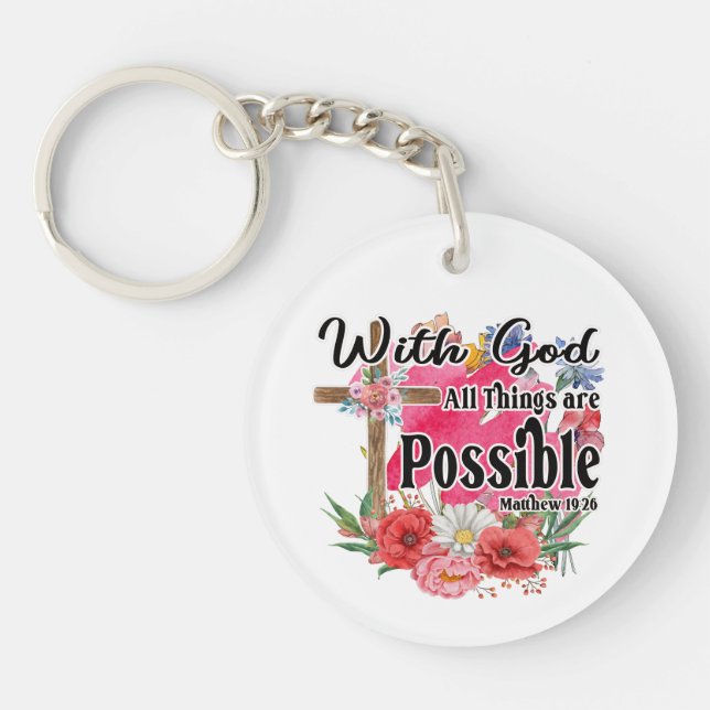 Avec Dieu Toutes Les Choses Sont Possibles Bible C (Devant)