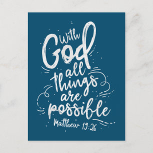 Avec Dieu toutes les choses sont possibles Carte p