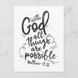 Avec Dieu toutes les choses sont possibles Carte p