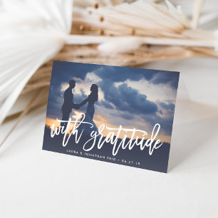 Avec gratitude   Merci photo Mariage