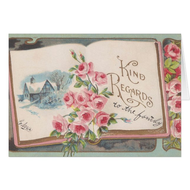 Avec Kindest Regards à la famille (Devant horizontal)