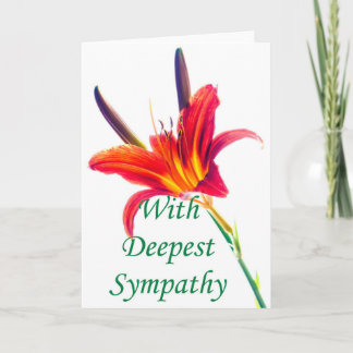 Avec la carte à fleurs Lily de Sympathy la plus pr