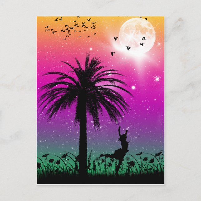 Avec la carte postale Oiseaux (Devant)