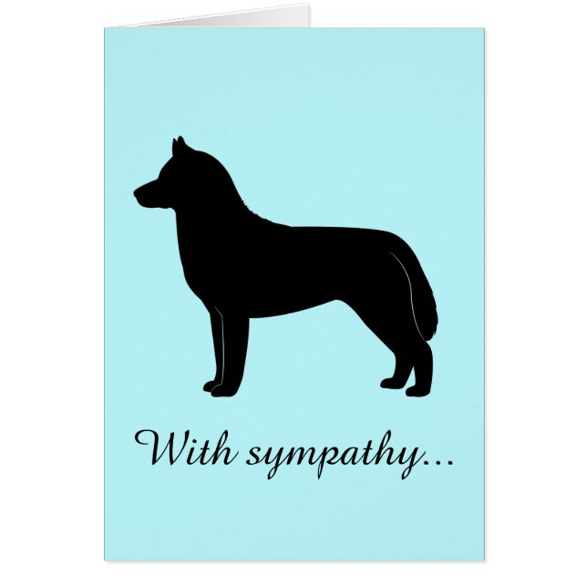 Avec la sympathie : Perte d'un chien de traîneau (Devant)