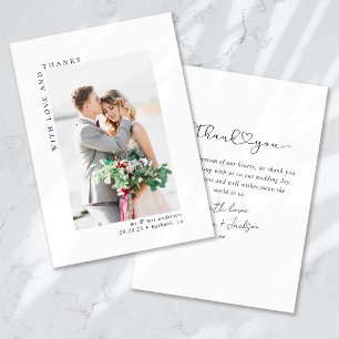 Avec l'amour et Merci Mariage photo