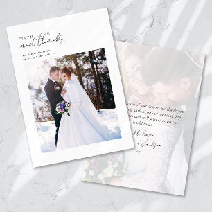 Avec l'amour et Merci Mariage photo