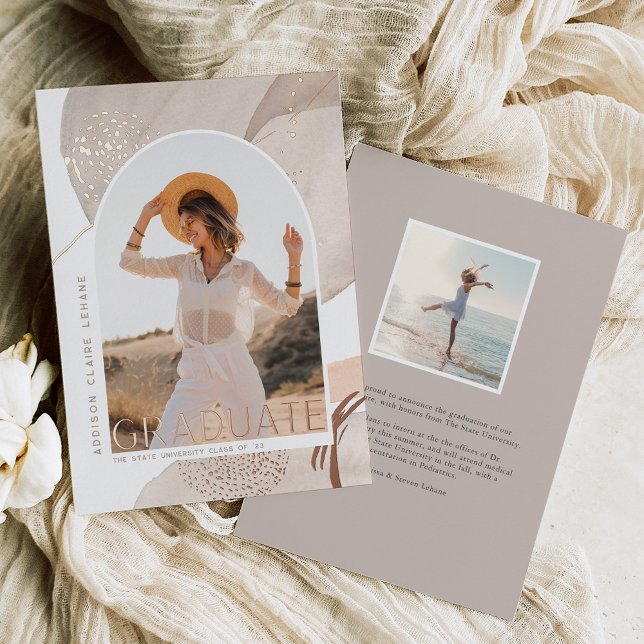 Avec le flux | Faire-part d'obtention d'un diplôme (Créateur téléchargé)